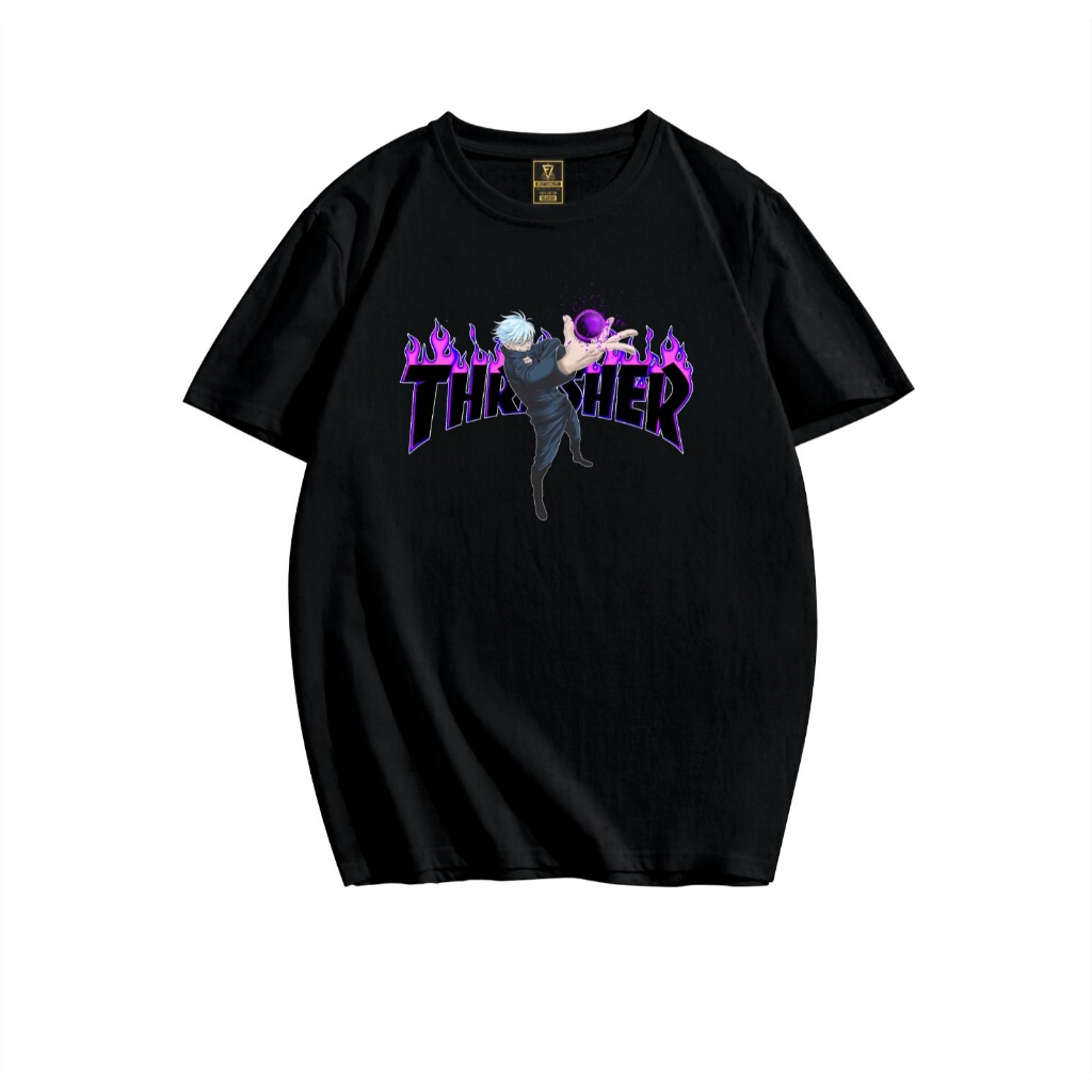 KAOS THRASHER MAGAZINE X GOZO SATERU ORIGINAL PREMIUM CATTON COMBAD 24s