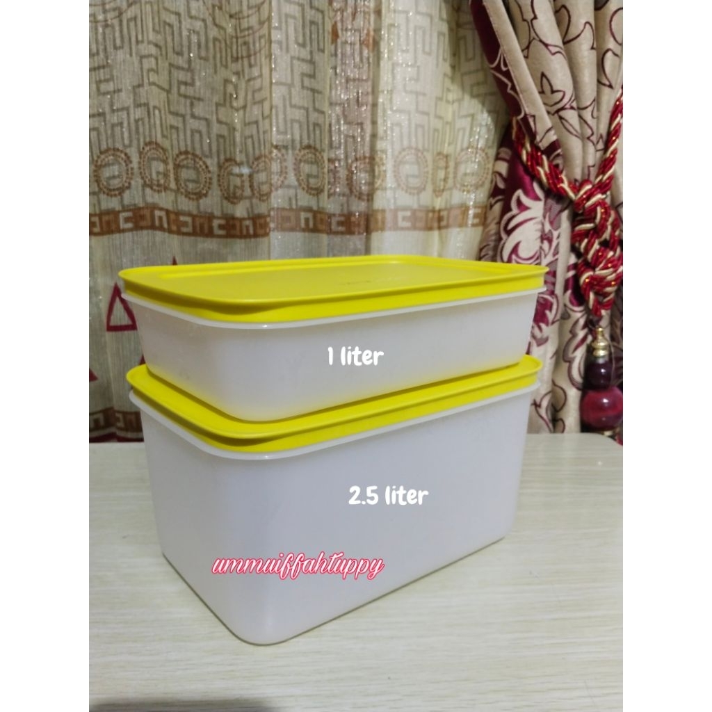 Tupperware freezer frozy cozy//shallow pak n stor// wadah ceper kue basah serbaguna