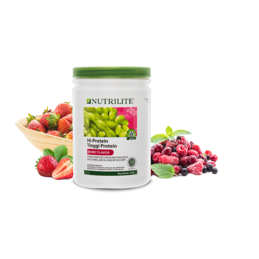 Nutrilite Hi-Protein Berry Amway susu protein