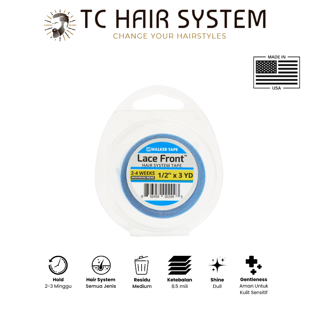 Lem toupee walker tape lace front / Perekat rambut palsu  wig toupee