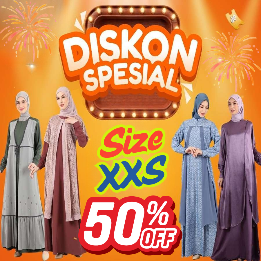 NIBRAS PROMO 50% GAMIS DEWASA SIZE XXS