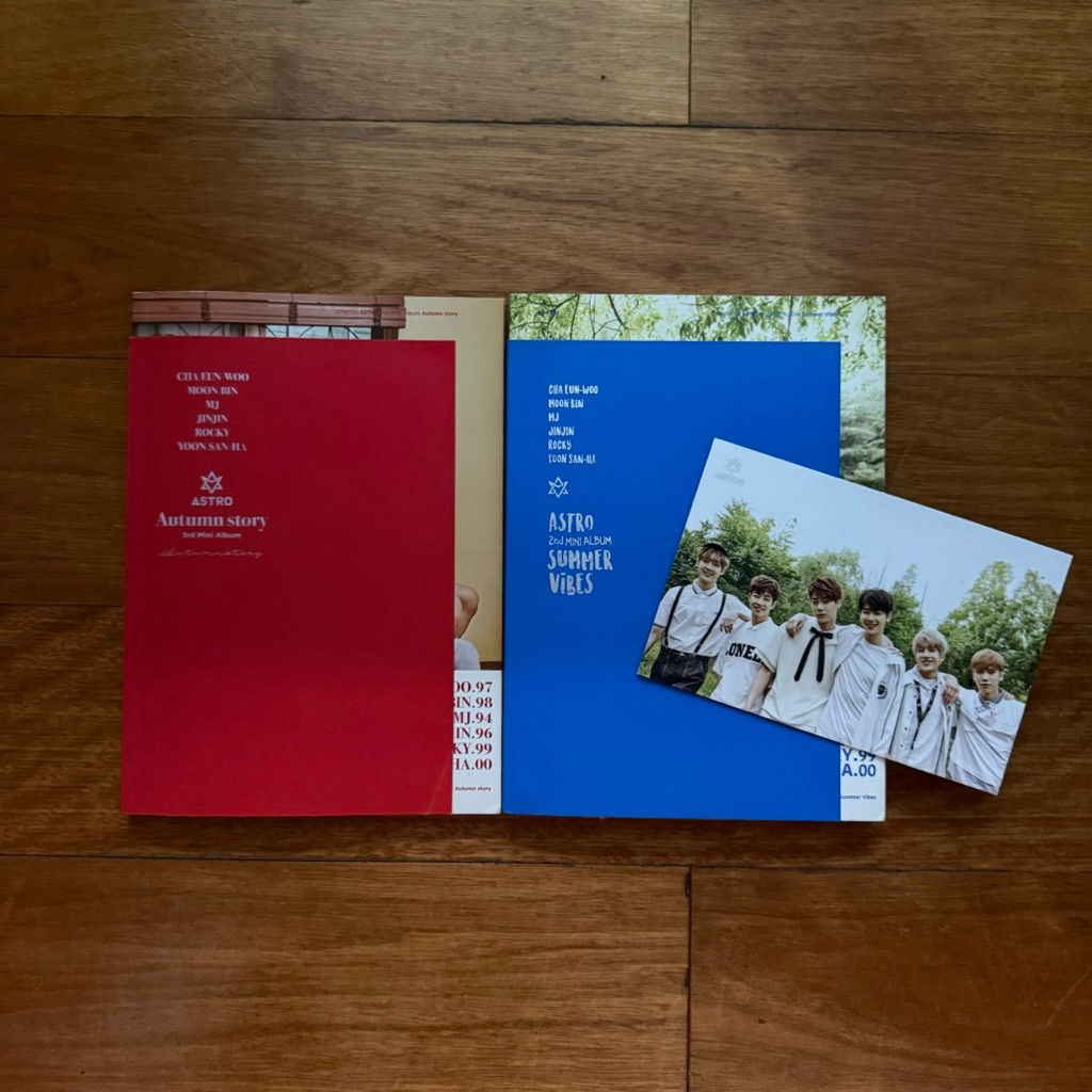 [WTS] ASTRO ALBUM 2nd & 3rd Mini Album Autumn Story Summer Vibes include Group Postcard | Album only
