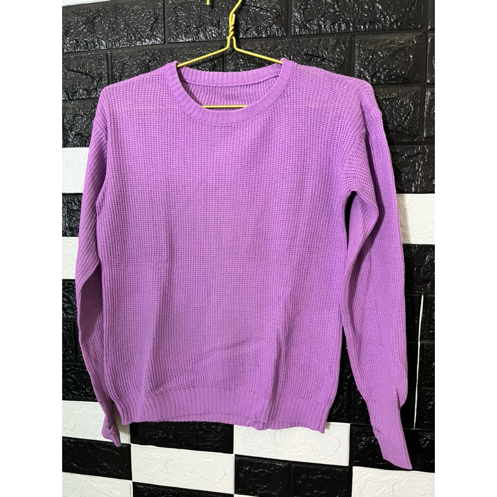 Atasan wanita Rajut ungu Prelov