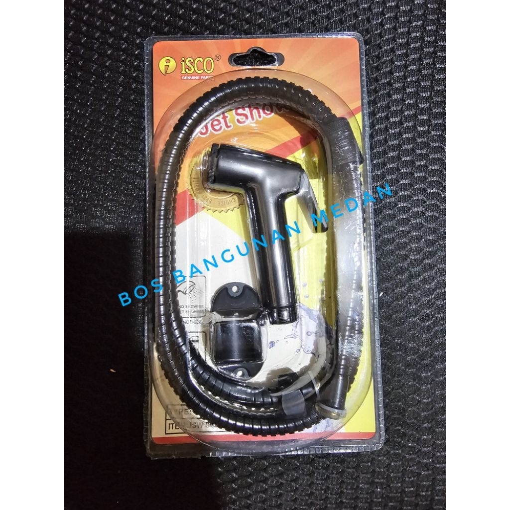 Jet Shower Set Hitam / Shower Cebok Hitam Set / Shower Bidet Set Hitam / Jet Shower Kloset Toilet