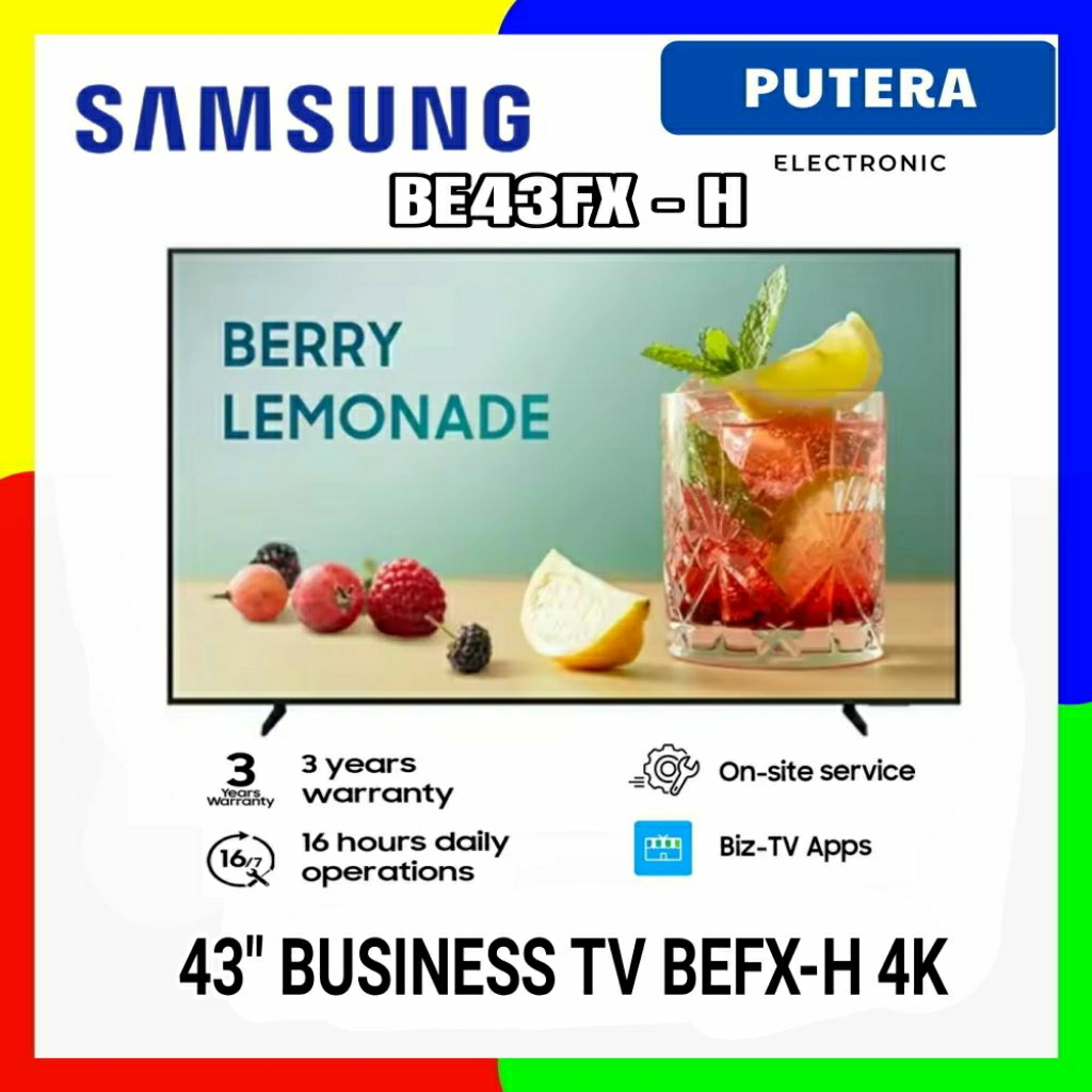 SAMSUNG BE43FX-H SMART MONITOR TV 43 INCH 4K LH43BEFHVG BEFX-H