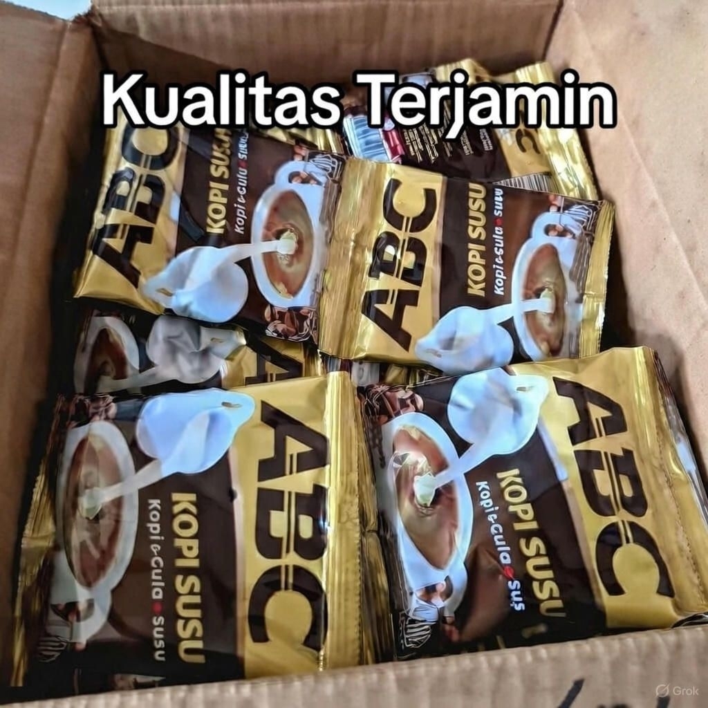 Kopi ABC Kopi Susu 1 Dus isi 132 sachet – Kopi Instan Sachet Original
