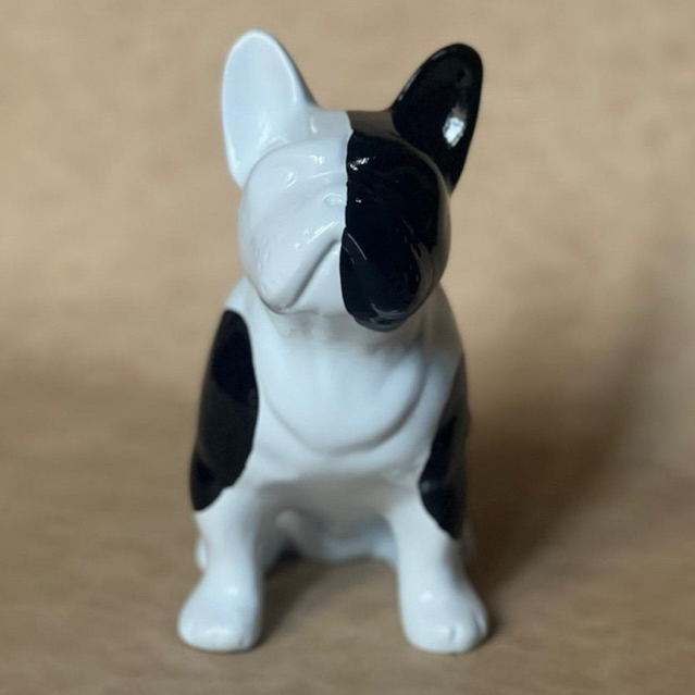Patung Anjing French Bulldog Figure Frenchie Keramik