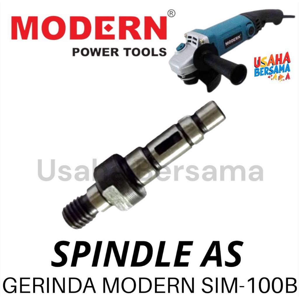 SPINDLE AS MESIN GERINDA SIM100B MODERN BIRU AS BAGIAN DEPAN GERINDA KEPALA DEPAN GERINDA MODERN SIM