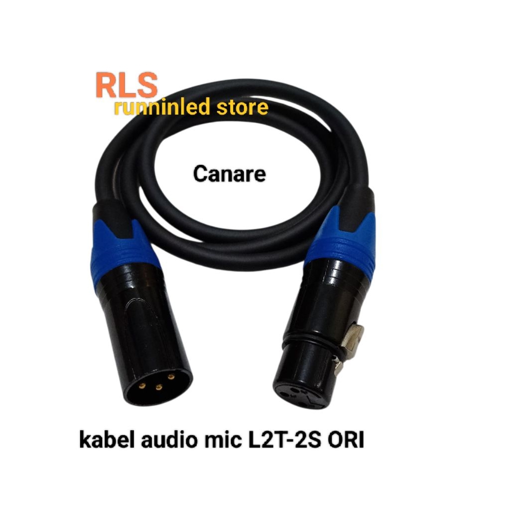 Kabel Audio Mic Canon XLR L2T-2S Original Jack To Soket ( 10 Meter )