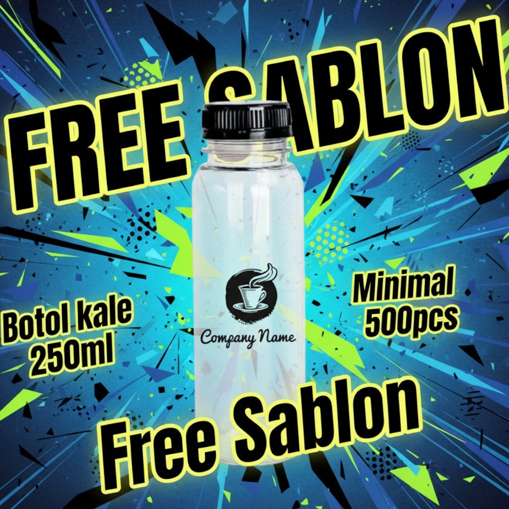 Botol Kale 250ml Custom atau sablon MINIMAL 500pcs