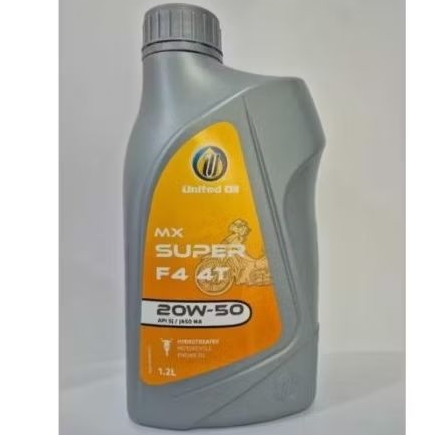 United MX Super F4 20W50 1.2L Oli Motor Roda 3 tossa viar
