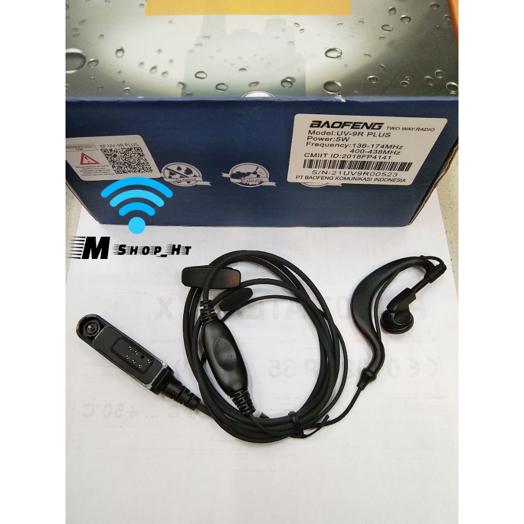 earphone HT headset HT Baofeng UV 9R plus baofeng A58 pro A58 waterprof