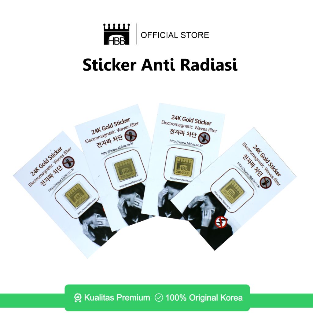 Sticker Habibi Anti Radiasi Rasio HP 24K Gold | Sticker anti radiasi radiprotect | Penangkal HP | LA
