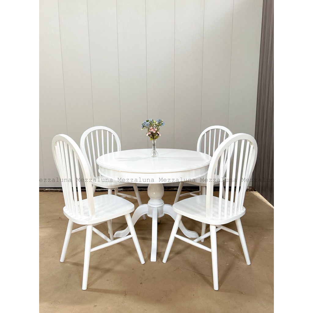 SET MEJA MAKAN 4 KURSI ANDAYANI KLASIK MINIMALIS ALA KOREA