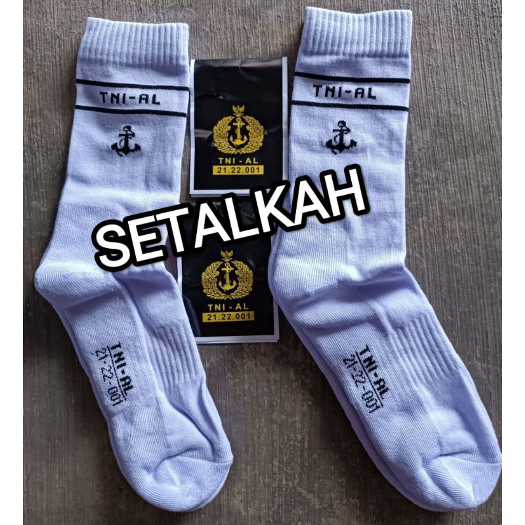 KAOS KAKI  OLAH RAGA WARNA PUTIH TNI AL