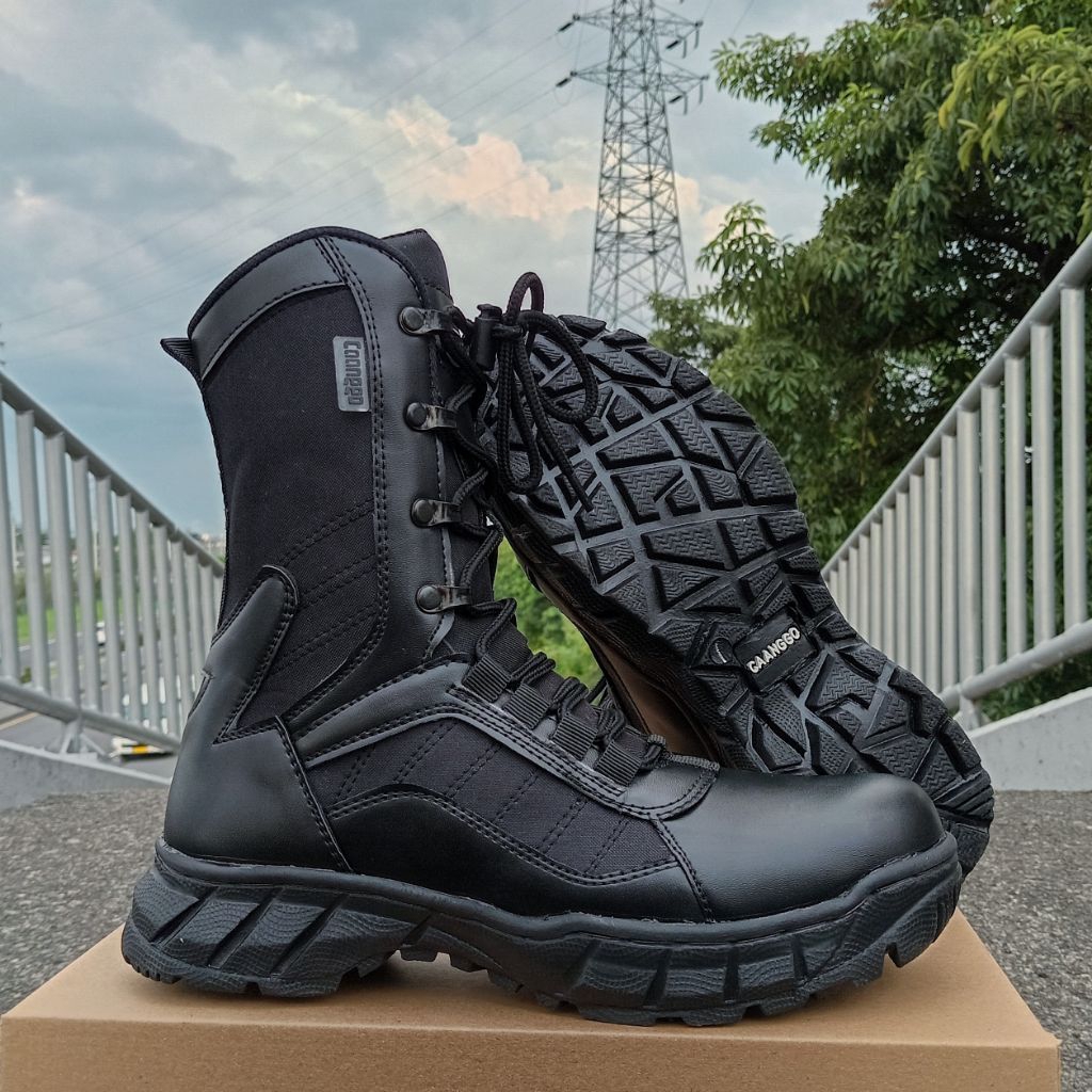 sepatu pdl safety terbaru sepatu pdl tni polri security tactical safety boots original caanggo milit