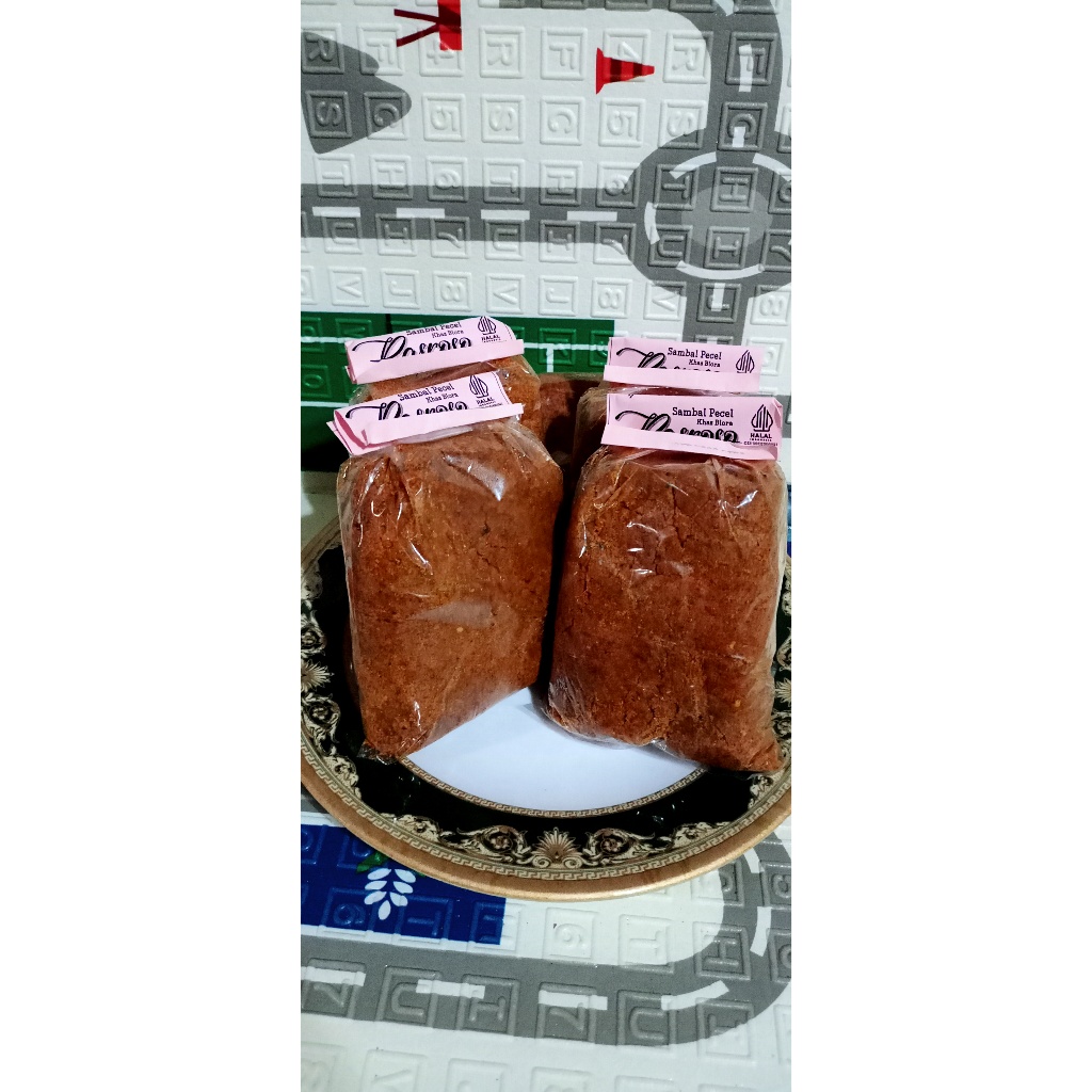 500 gram sambel pecel kering/sambel kacang murni/sambel kacang premium