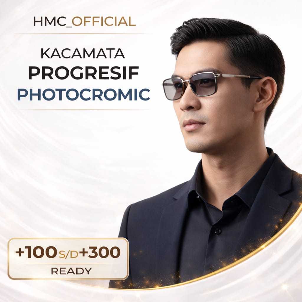 Kacamata Baca Dan Jalan Progresif Photocromic Pria Frame Tony Stark Titanium Kaca Mata Plus