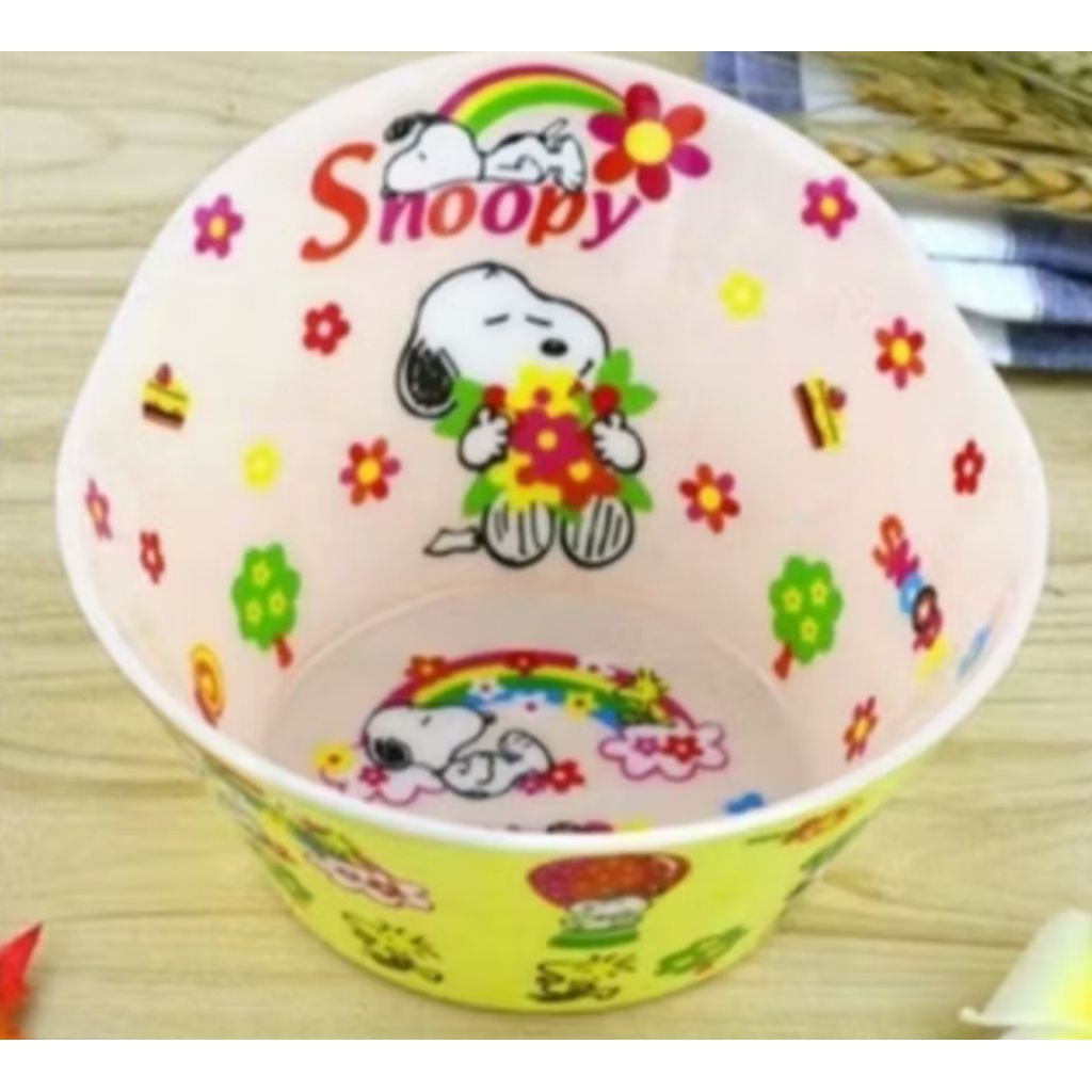 mangkok melamin import karakter melamine snoopy doraemon collection