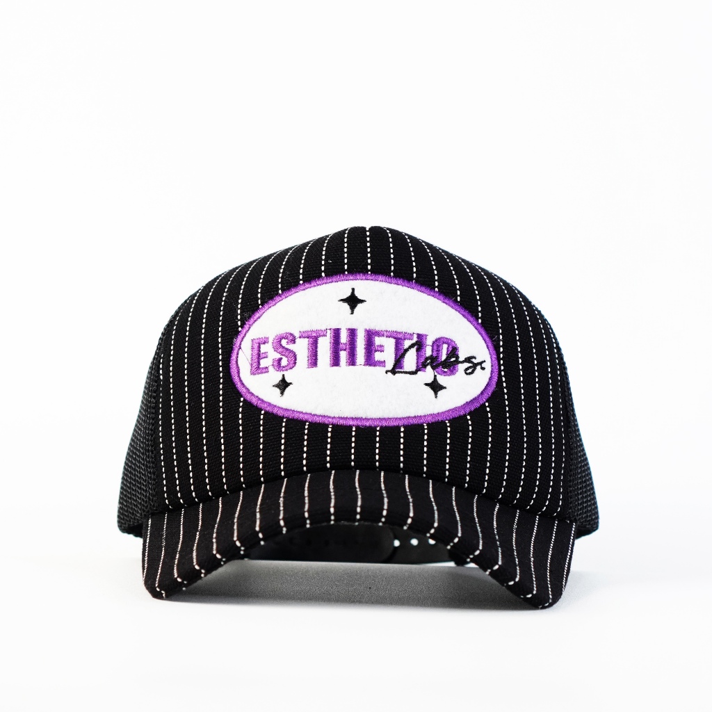 Estheticlabs Trucker Hat Striped Texture Wabash
