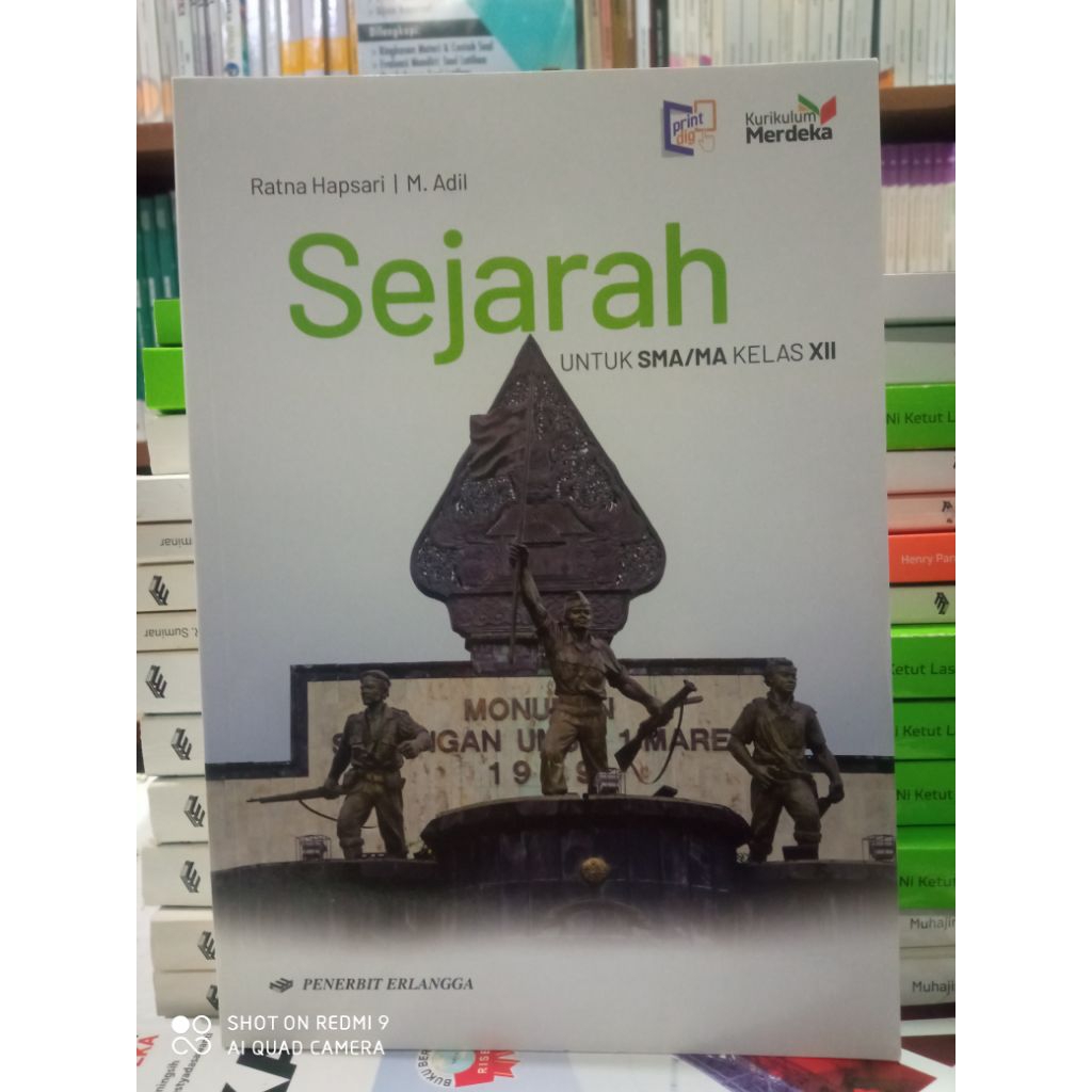BUKU SEJARAH UNTUK SMA KELAS 12 ERLANGGA ORIGINAL