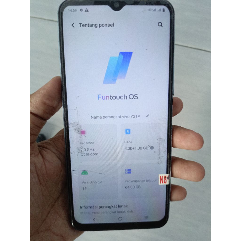 mesin vivo y21a 4/64 + unit