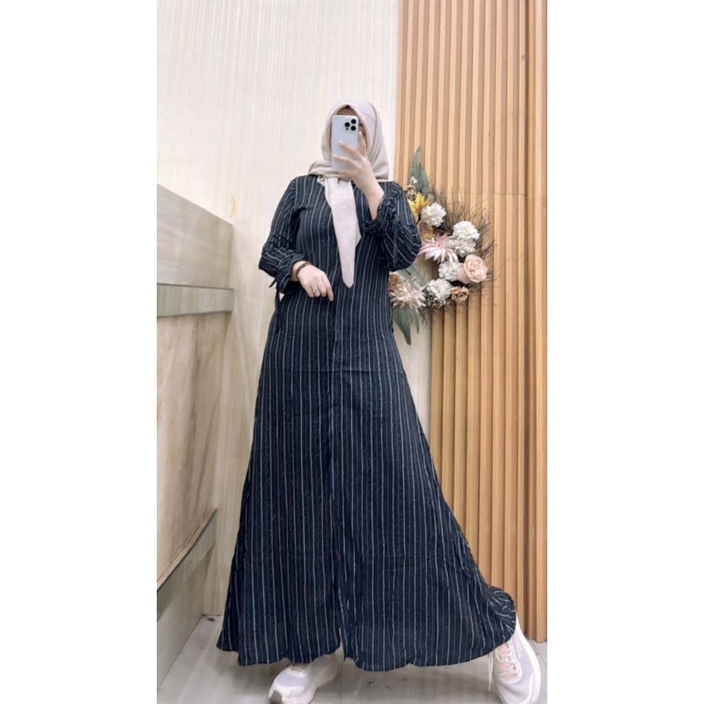 gamis lengan pita by jannati collection