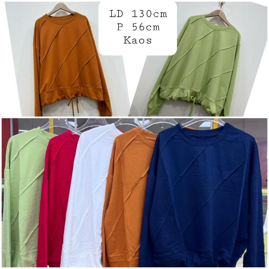 Kaos Lengan Panjang Wanita Import