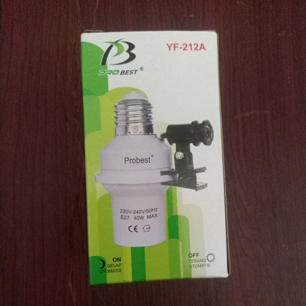 fitting sensor cahaya