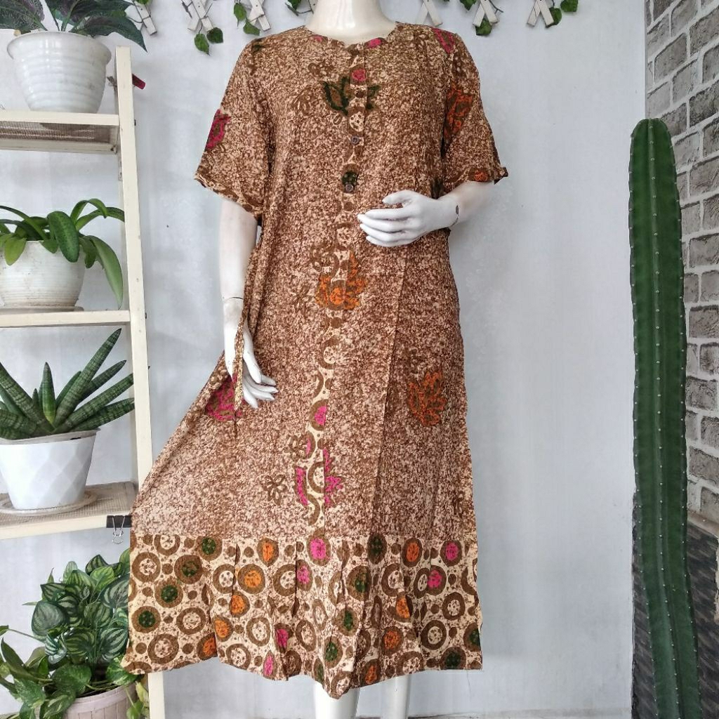 Putri Diana (Ld100,Pb120) Daster Karima Kancing