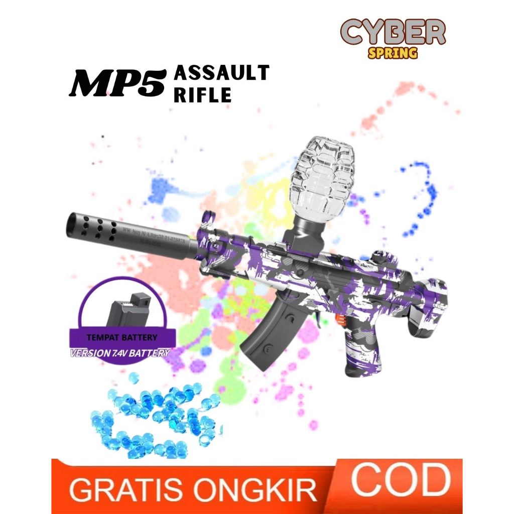 Electric Water Bubble Gun Toy Pistol MP5 14+