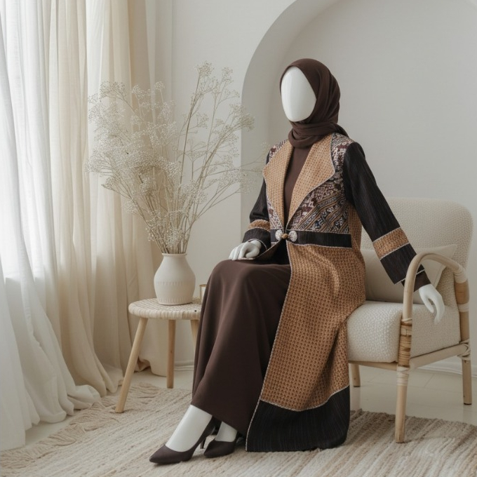 Dewi Sambi - Long Outer Tenun NTT | Outer Blazer Tenun