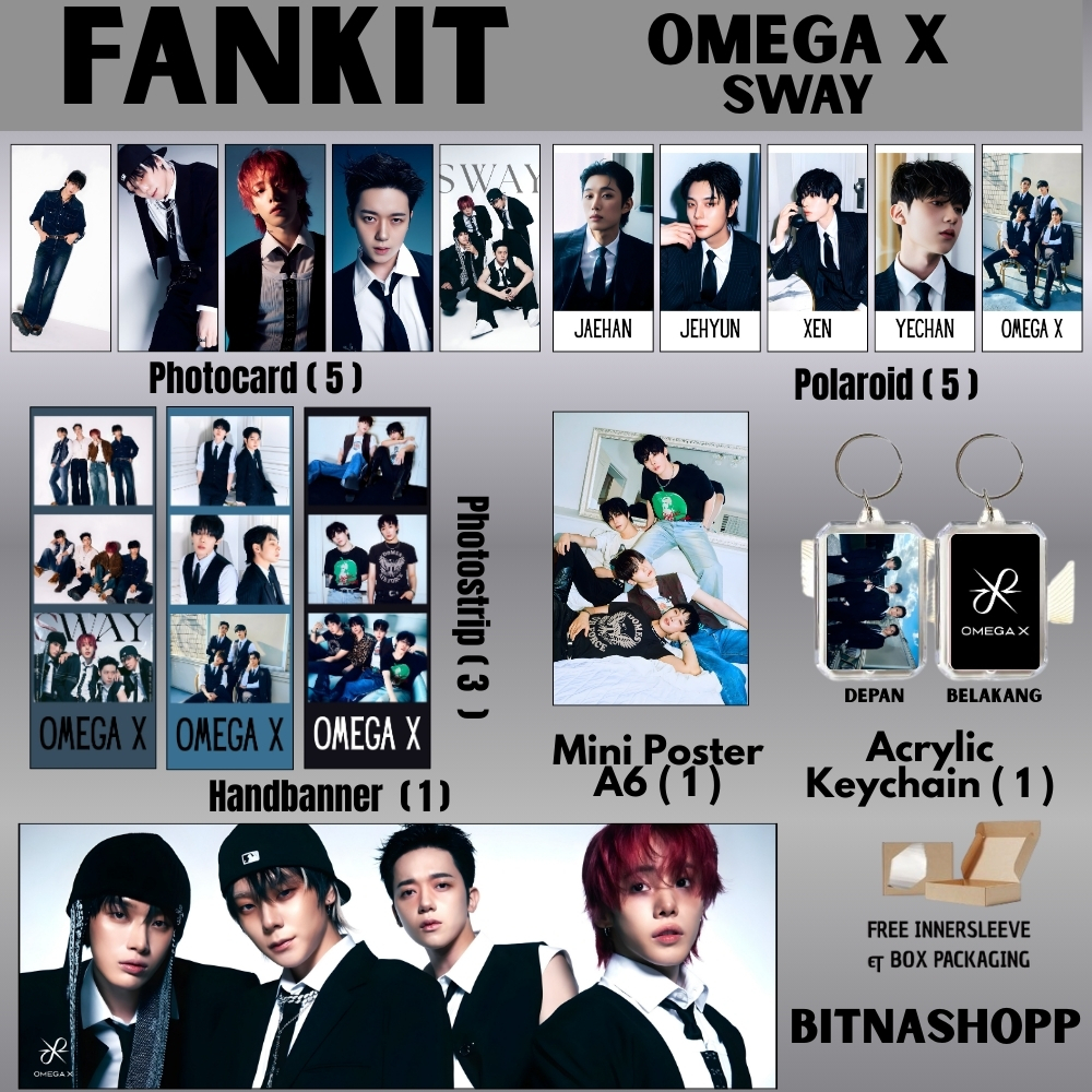FANKIT OMEGA X SWAY 16 ITEM KPOP UNOFFICIAL JAEHAN JEHYUN XEN YECHAN