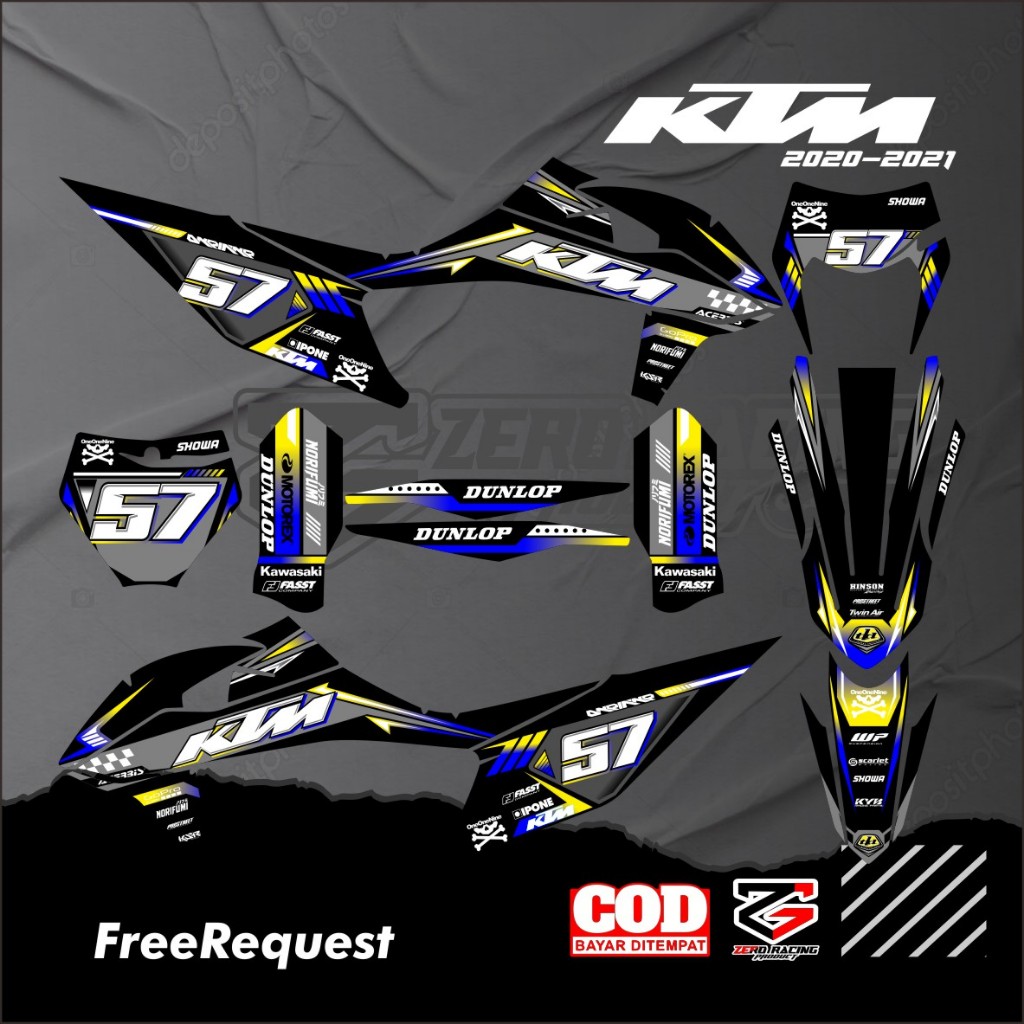 Decal KTM tahun 2020 - 2021 85 full body decal 250 decal ktm free request Decal KTM 85/250