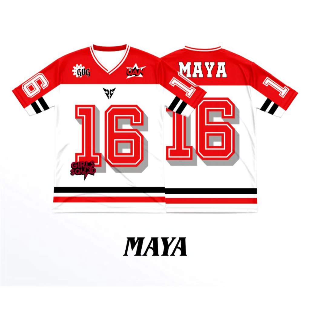 JERSEY SULTAN SQUAD MAYA RISA ELLEN AILI ANAK BAJU KAOS SULTAN SQUAD SEASONE 2 COSTUM NAMA GRATIS