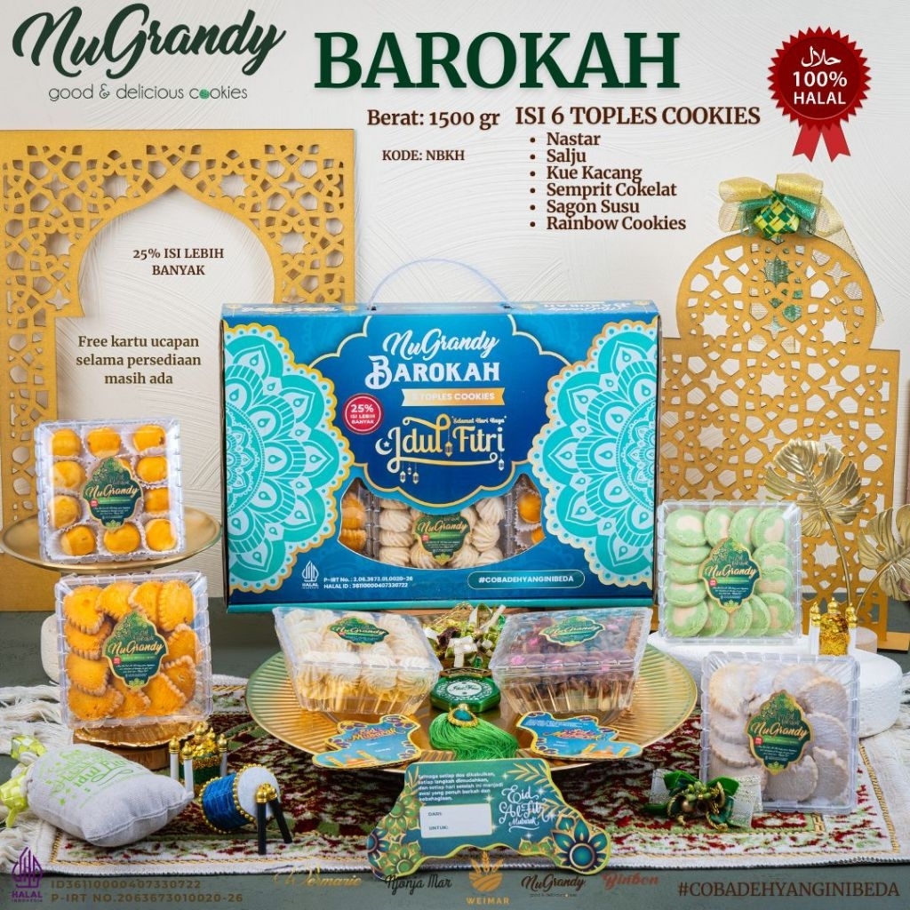 PO Kue Kering Binbon Madani Mubarak Nugrandy Barokah Hampers Lebaran Idul Fitri