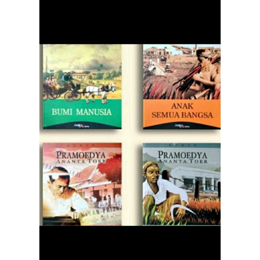 buku tetralogi pramoedya ananta toer paket 4 buku
