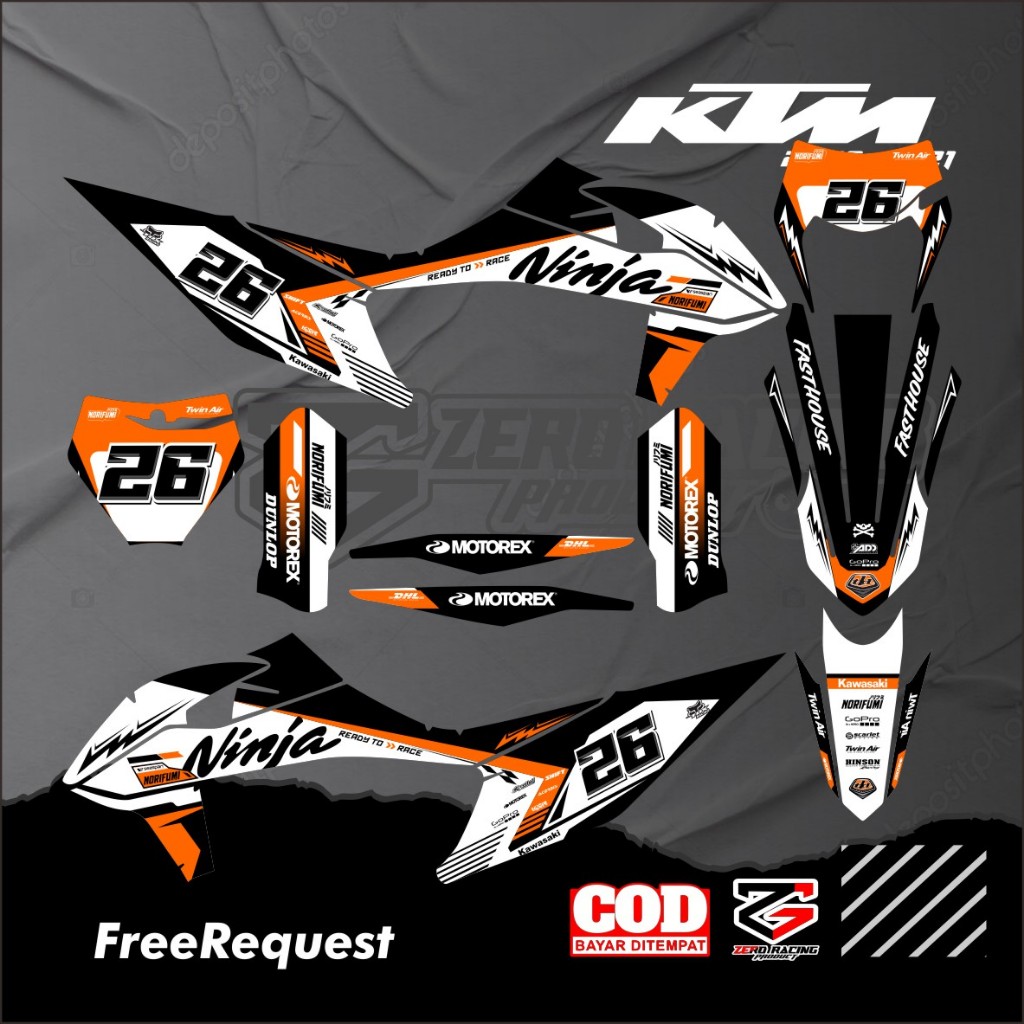 Decal KTM tahun 2020 - 2021 KTM 85 full body decal KTM 250 free request Decal KTM 85/250