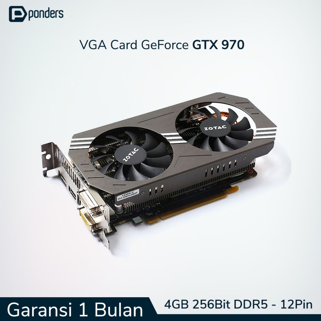 VGA GTX 970 / VGA Card GTX 970 - 4GB 256BIT DDR5 (12 Pin Power)