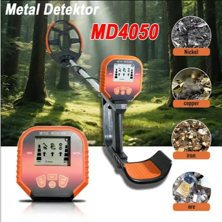 ORIGINAL MD4050 Metal Detector MD 4050 Detektor Logam Digital LCD Pencari Emas Koin Perhiasan Sensit