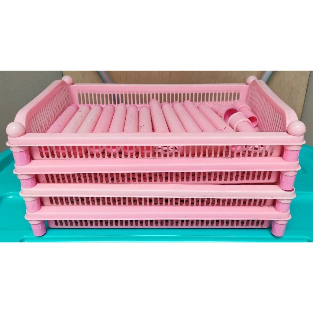 Rak Plastik Susun 4, Rak Bumbu Dapur Serbaguna (Preloved, Second, Bekas)