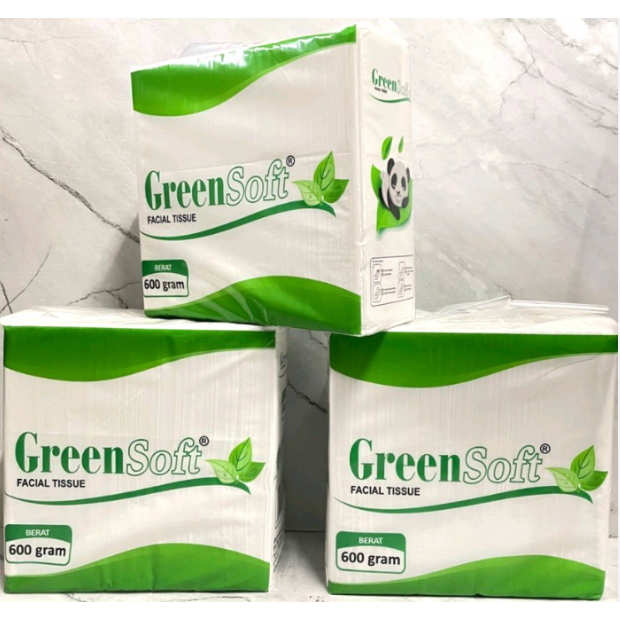 ( PAKET 3 PCS ) Tisu Green Soft Refill 600 Gram - Tissue Serbaguna Serat Alami Murah - WNN Shop