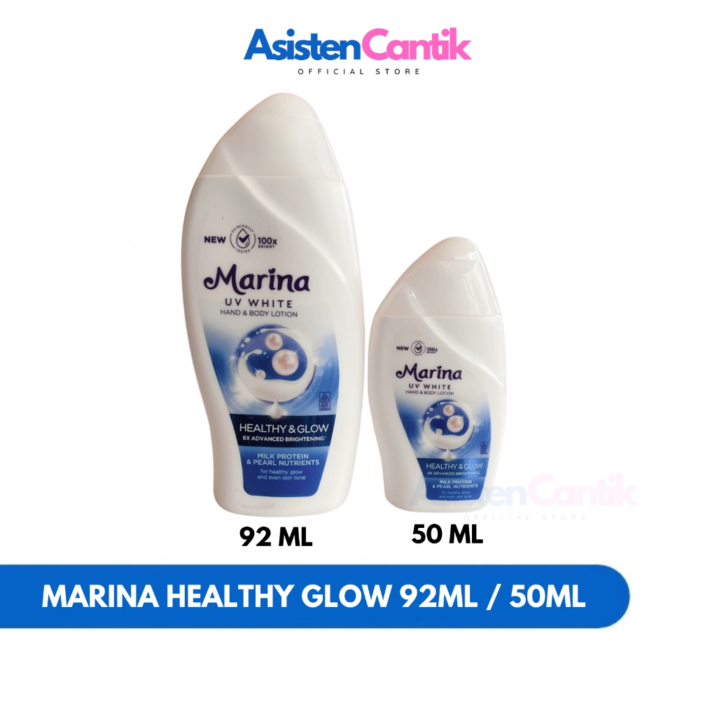 Marina Body Lotion Healthy Glow 92 Ml & 50 Ml | Asisten Cantik