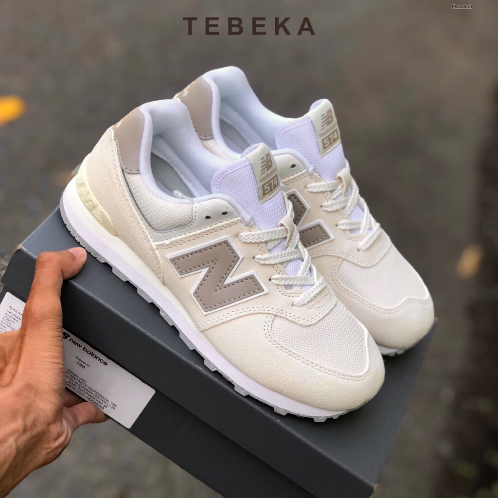 Sneakers New Balance Classic 574 Suede [GC574ESC] Beige Cream White Grey Original