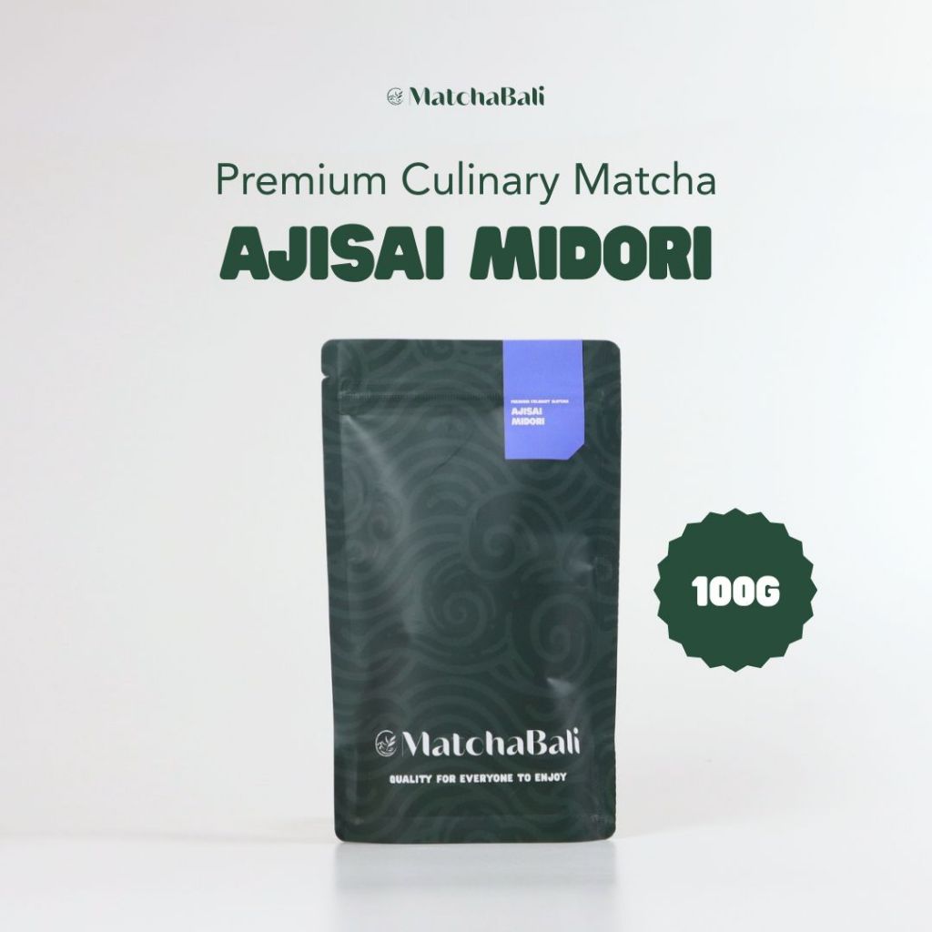 Japanese Premium Culinary Matcha Powder 100g – Bubuk Minuman Matcha - Ajisai Midori by Matcha Bali
