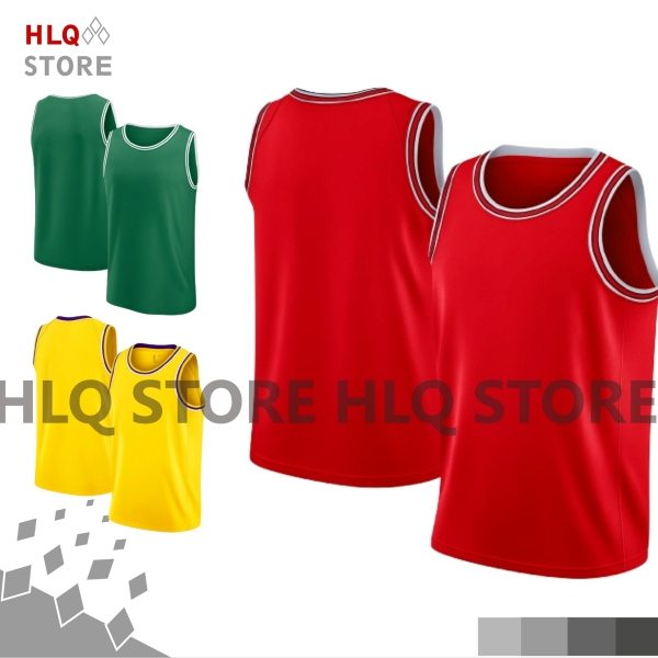 Singlet Kaos Olahraga Big Size Polos Dry Fit Jersey Basket Pria Wanita Oversize Premium