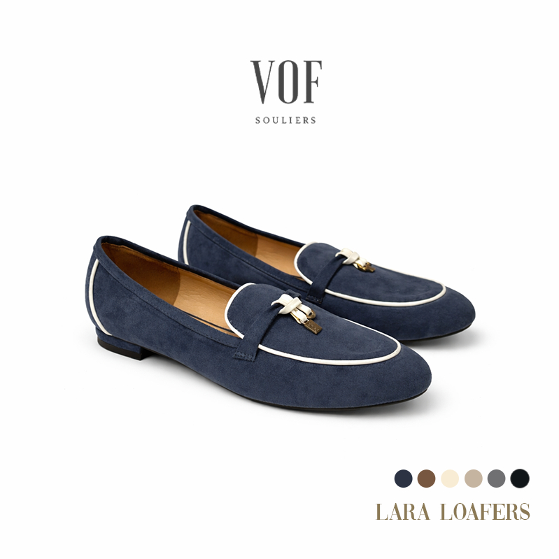 VOFSOULIERS - Lara Loafers Sepatu Flatshoes Wanita Bahan Kulit Halus Elegan Premium Fashion