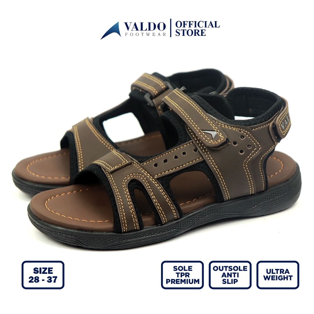 Valdo Footwear Alvin Sandal Selop Anak Laki Laki Umur 4-12 Tahun Size 28-37