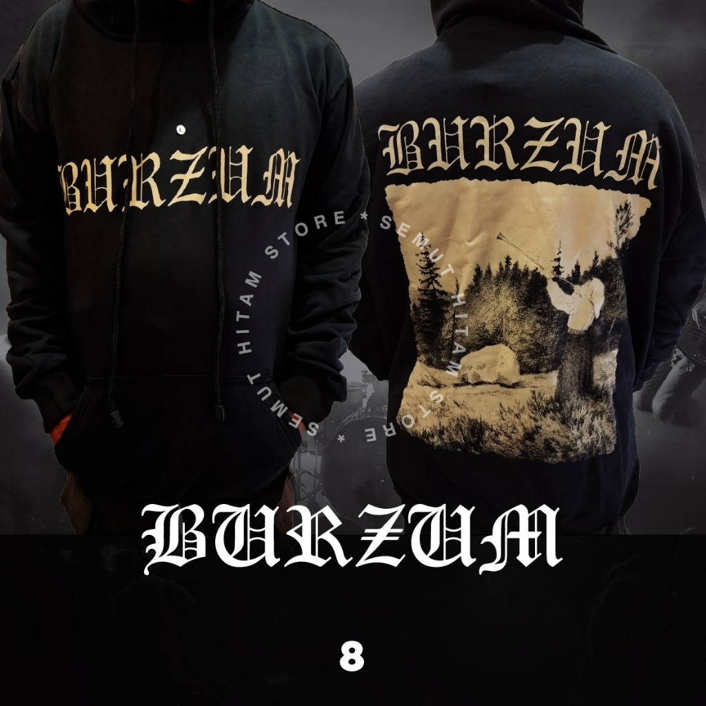 Sweater Hoodie BURZUM Pullover Band Musik Metal Prapatan Rebel Heaven Hell