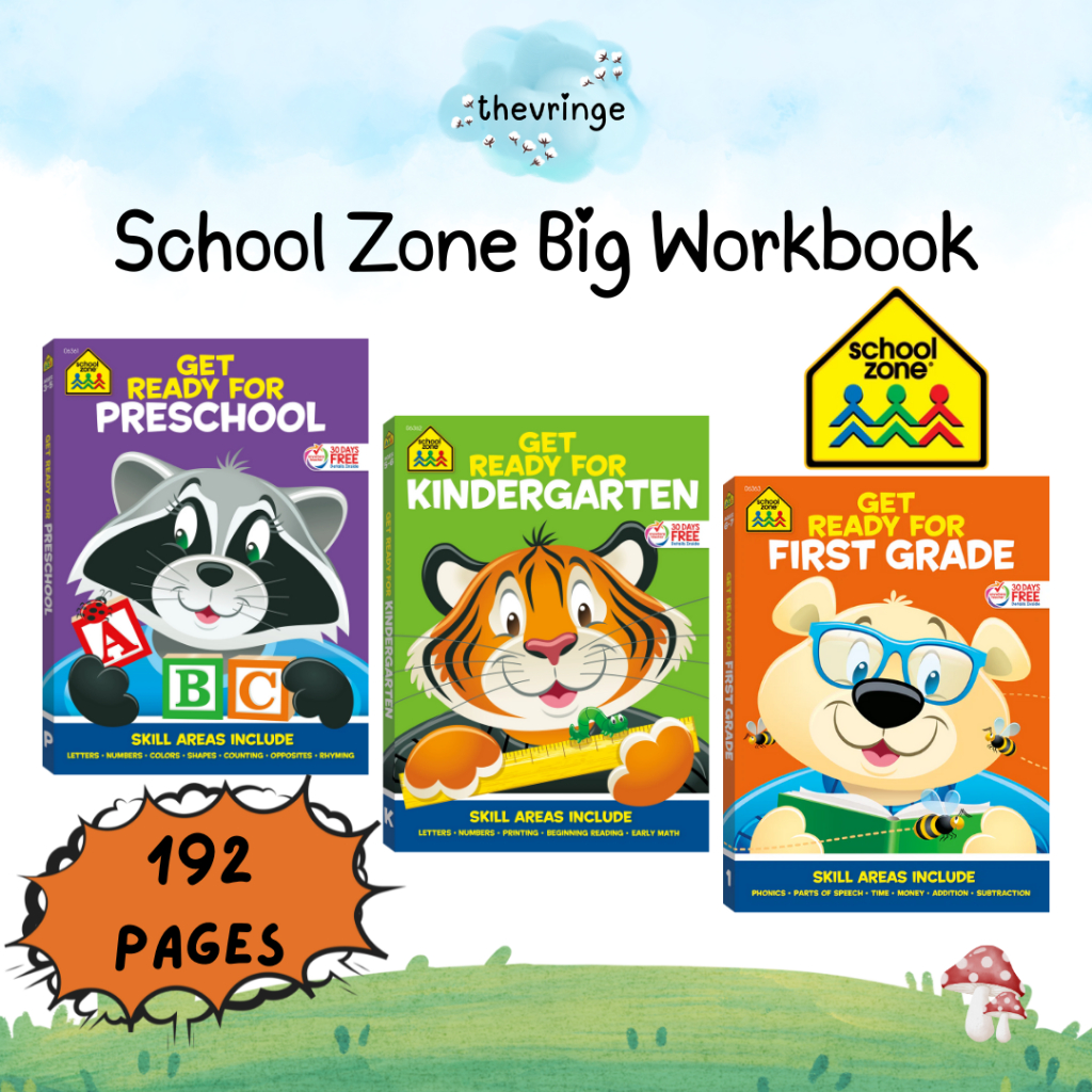 School Zone Big Preschool Kindergarten Workbook